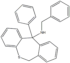 N-benzyl-N-(11-phenyl-6,11-dihydrodibenzo[b,e]thiepin-11-yl)amine 구조식 이미지