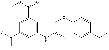dimethyl 5-{[(4-ethylphenoxy)acetyl]amino}isophthalate 구조식 이미지