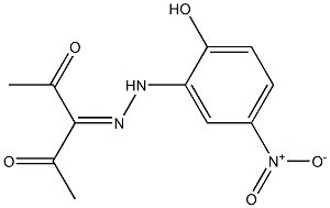 pentane-2,3,4-trione 3-({2-hydroxy-5-nitrophenyl}hydrazone) 구조식 이미지