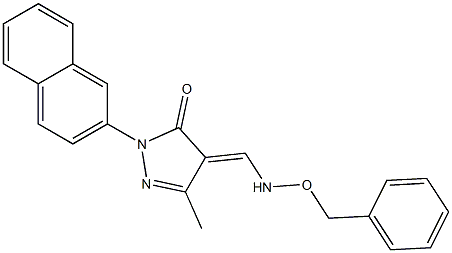 4-{[(benzyloxy)amino]methylene}-5-methyl-2-(2-naphthyl)-2,4-dihydro-3H-pyrazol-3-one Structure