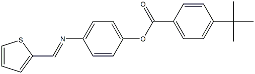 4-[(2-thienylmethylene)amino]phenyl 4-tert-butylbenzoate Structure