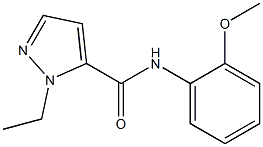 1-ethyl-N-(2-methoxyphenyl)-1H-pyrazole-5-carboxamide Structure