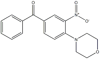 [3-nitro-4-(4-morpholinyl)phenyl](phenyl)methanone Structure