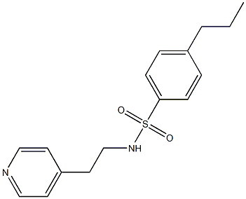 4-propyl-N-[2-(4-pyridinyl)ethyl]benzenesulfonamide 구조식 이미지