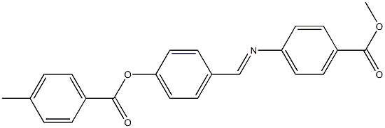 4-({[4-(methoxycarbonyl)phenyl]imino}methyl)phenyl 4-methylbenzoate Structure