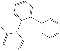 N-acetyl-N-[1,1'-biphenyl]-2-ylacetamide 구조식 이미지