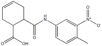 6-({3-nitro-4-methylanilino}carbonyl)-3-cyclohexene-1-carboxylic acid Structure