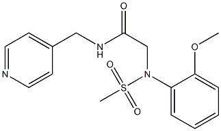 2-[2-methoxy(methylsulfonyl)anilino]-N-(4-pyridinylmethyl)acetamide Structure