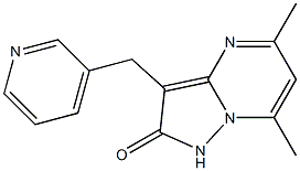 5,7-dimethyl-3-(3-pyridinylmethyl)pyrazolo[1,5-a]pyrimidin-2(1H)-one Structure