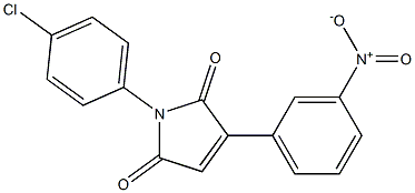 1-(4-chlorophenyl)-3-{3-nitrophenyl}-1H-pyrrole-2,5-dione Structure