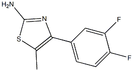 4-(3,4-difluorophenyl)-5-methyl-1,3-thiazol-2-ylamine 구조식 이미지