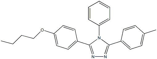 butyl 4-[5-(4-methylphenyl)-4-phenyl-4H-1,2,4-triazol-3-yl]phenyl ether 구조식 이미지