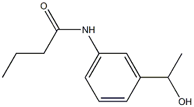 N-[3-(1-hydroxyethyl)phenyl]butanamide 구조식 이미지