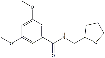 3,5-dimethoxy-N-(tetrahydro-2-furanylmethyl)benzamide Structure