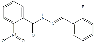 N'-(2-fluorobenzylidene)-2-nitrobenzohydrazide 구조식 이미지