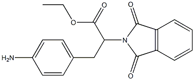 ethyl 3-(4-aminophenyl)-2-(1,3-dioxo-1,3-dihydro-2H-isoindol-2-yl)propanoate 구조식 이미지