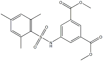 dimethyl 5-[(mesitylsulfonyl)amino]isophthalate Structure