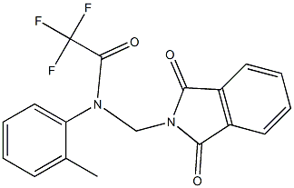 N-[(1,3-dioxo-1,3-dihydro-2H-isoindol-2-yl)methyl]-2,2,2-trifluoro-N-(2-methylphenyl)acetamide Structure