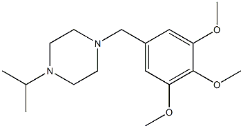 1-isopropyl-4-(3,4,5-trimethoxybenzyl)piperazine 구조식 이미지