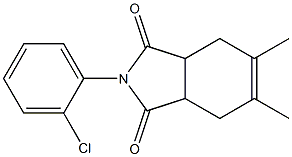 2-(2-chlorophenyl)-5,6-dimethyl-3a,4,7,7a-tetrahydro-1H-isoindole-1,3(2H)-dione Structure