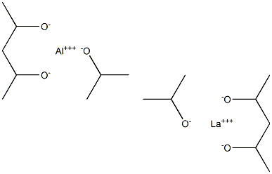 Aluminum lanthanum isopropoxide, 7% w/v in isopropanol, 99% (metals basis) Structure