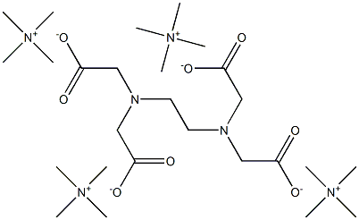Tetrakis(tetramethylammonium) ethylenediaminetetraacetic acid, 30% w/v aq. soln. Structure