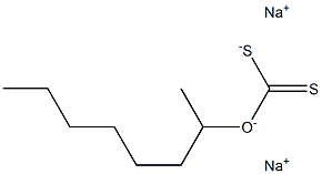 sodium 1-methylheptyl xanthate 구조식 이미지