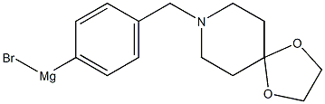 4-(1,4-Dioxa-8-azaspiro[4.5]dec-8-ylmethyl)phenylmagnesium  bromide  solution 구조식 이미지