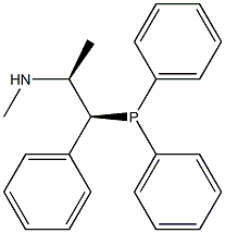 (1S,2S)-N,1-Dimethyl-2-(diphenylphosphino)-2-phenylethylamine 구조식 이미지