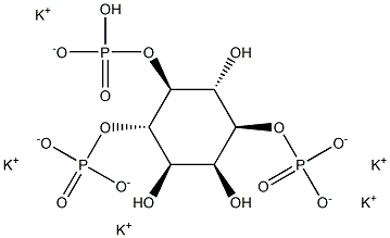 D-myo-Inositol-1,4,5-tris-phosphate  pentapotassium  salt  from  bovine  brain Structure