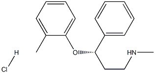 S(+)-N-Methyl-3-(2-methylphenoxy)-3-phenylpropylamine Hydrochloride. Structure