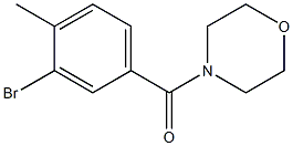 (3-bromo-4-methylphenyl)(4-morpholinyl)methanone 구조식 이미지