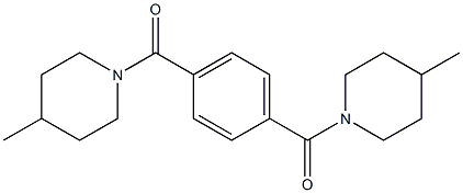 (4-methyl-1-piperidinyl){4-[(4-methyl-1-piperidinyl)carbonyl]phenyl}methanone Structure