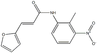 (E)-3-(2-furyl)-N-(2-methyl-3-nitrophenyl)-2-propenamide 구조식 이미지