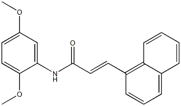 (E)-N-(2,5-dimethoxyphenyl)-3-(1-naphthyl)-2-propenamide Structure