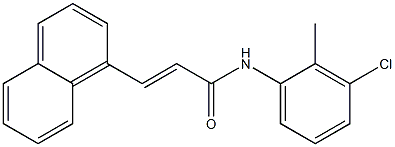 (E)-N-(3-chloro-2-methylphenyl)-3-(1-naphthyl)-2-propenamide Structure