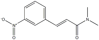 (E)-N,N-dimethyl-3-(3-nitrophenyl)-2-propenamide Structure
