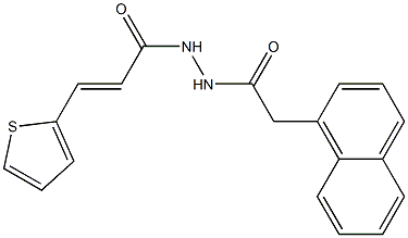 (E)-N'-[2-(1-naphthyl)acetyl]-3-(2-thienyl)-2-propenohydrazide Structure