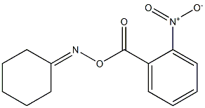 N-cyclohexylidene-N-[(2-nitrobenzoyl)oxy]amine 구조식 이미지