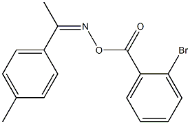 N-[(2-bromobenzoyl)oxy]-N-[(Z)-1-(4-methylphenyl)ethylidene]amine 구조식 이미지