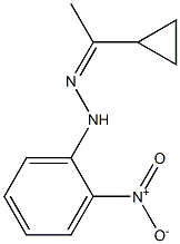 1-cyclopropyl-1-ethanone N-(2-nitrophenyl)hydrazone Structure