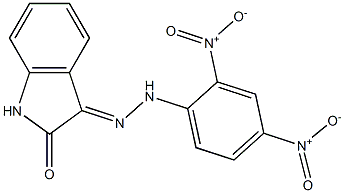 1H-indole-2,3-dione 3-[N-(2,4-dinitrophenyl)hydrazone] Structure