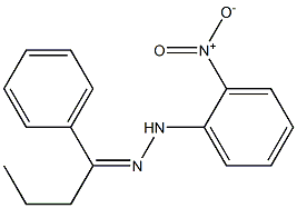 1-phenyl-1-butanone N-(2-nitrophenyl)hydrazone 구조식 이미지