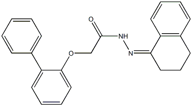 2-([1,1'-biphenyl]-2-yloxy)-N'-[3,4-dihydro-1(2H)-naphthalenylidene]acetohydrazide Structure