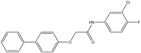 2-([1,1'-biphenyl]-4-yloxy)-N-(3-chloro-4-fluorophenyl)acetamide Structure