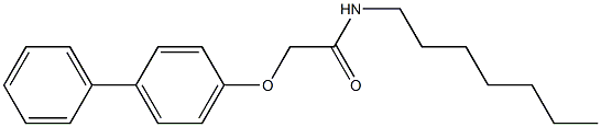 2-([1,1'-biphenyl]-4-yloxy)-N-heptylacetamide Structure