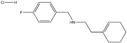 2-(1-cyclohexen-1-yl)-N-(4-fluorobenzyl)-1-ethanamine hydrochloride 구조식 이미지