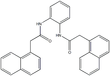 2-(1-naphthyl)-N-(2-{[2-(1-naphthyl)acetyl]amino}phenyl)acetamide 구조식 이미지