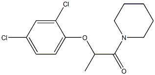 2-(2,4-dichlorophenoxy)-1-(1-piperidinyl)-1-propanone 구조식 이미지