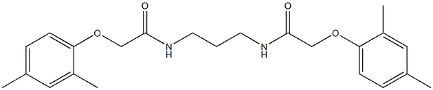 2-(2,4-dimethylphenoxy)-N-(3-{[2-(2,4-dimethylphenoxy)acetyl]amino}propyl)acetamide Structure